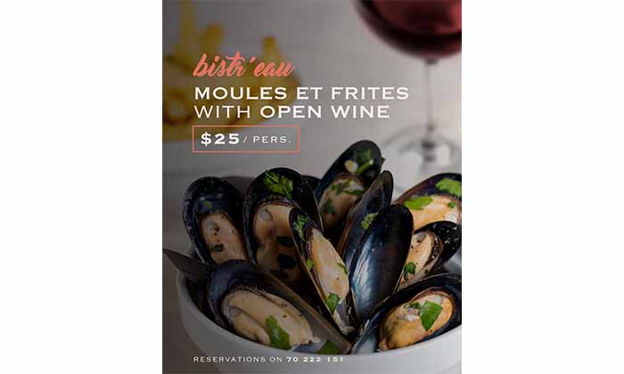 Moules et Frites at Bistr’eau Batroun