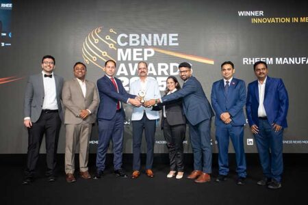 Rheem wins two prestigious awards at the Construction Business News Middle East MEP Awards