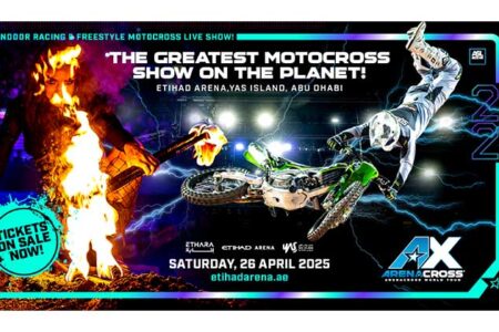 WORLD-CLASS MOTOCROSS RIDERS ARE COMING TO ABU DHABI FOR ULTIMATE SHOWDOWN AT ETIHAD ARENA FOR ARENACROSS PRESENTED BY PKE