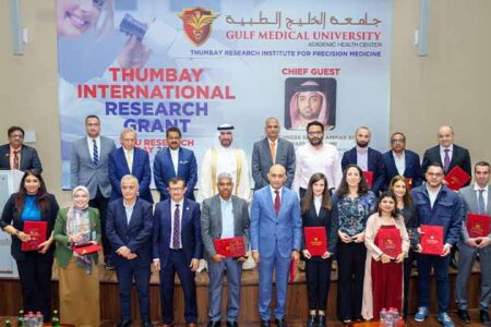 Thumbay International Research Grant 1st Cycle Concludes with Resounding Success: 192 Applications from 34 Universities, 14 Projects Awarded at Grand Ceremony in Ajman