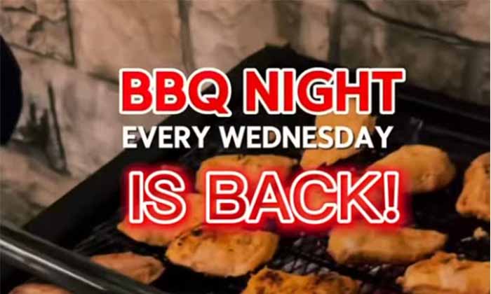 BBQ Night Every Wednesday at La Creperie