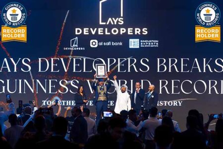 AYS Developers breaks a Guinness World Record for the  World’s Largest Real Estate Training Session in Dubai